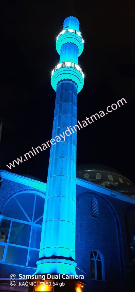  turkuaz minare led aydınlatma